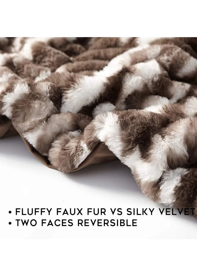 Fluffy Faux Fur Weighted Blanket ,Luxury & Fuzzy Blanket Throw, Cosy & Relaxing Blanket,(Coffee Color, 60''x80'' 20lbs) - pzsku/Z0D89F30356624D7309F4Z/45/_/1731131103/b869e043-a92f-4f53-9032-b907a9b1418a