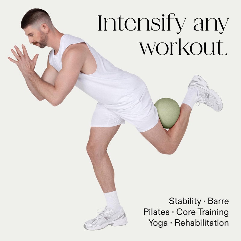 Bala Pilates Ball, Non-Weighted Exercise Ball - Small 8" Yoga Ball for Barre, Stretching, Strength & Core Training - Workout Accessory with Mini Pump for Home Gym & Fitness Routines - 100% PVC - Image 4