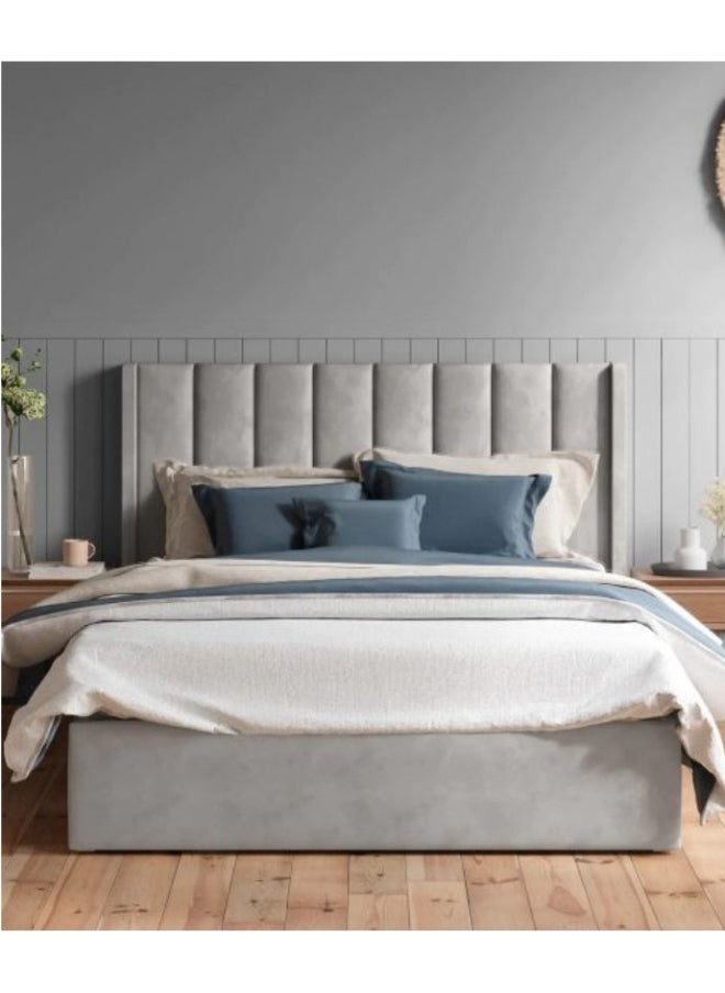 Bed and Mattress Home - Slumbroza Stance Tufted Upholstered Single Size ( 90 X 200 ) Grey Color Bed - Image 1