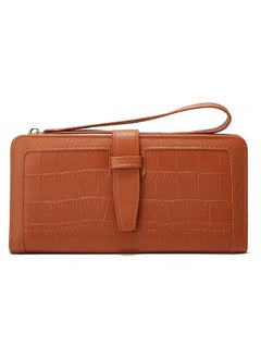 Generic Women's Long Coin Purse With Multiple Card Slots Clutch Large Capacity Coin Holder Card Holder - Roomy Clutch For Cash And Essentials, Brown  - Image 2
