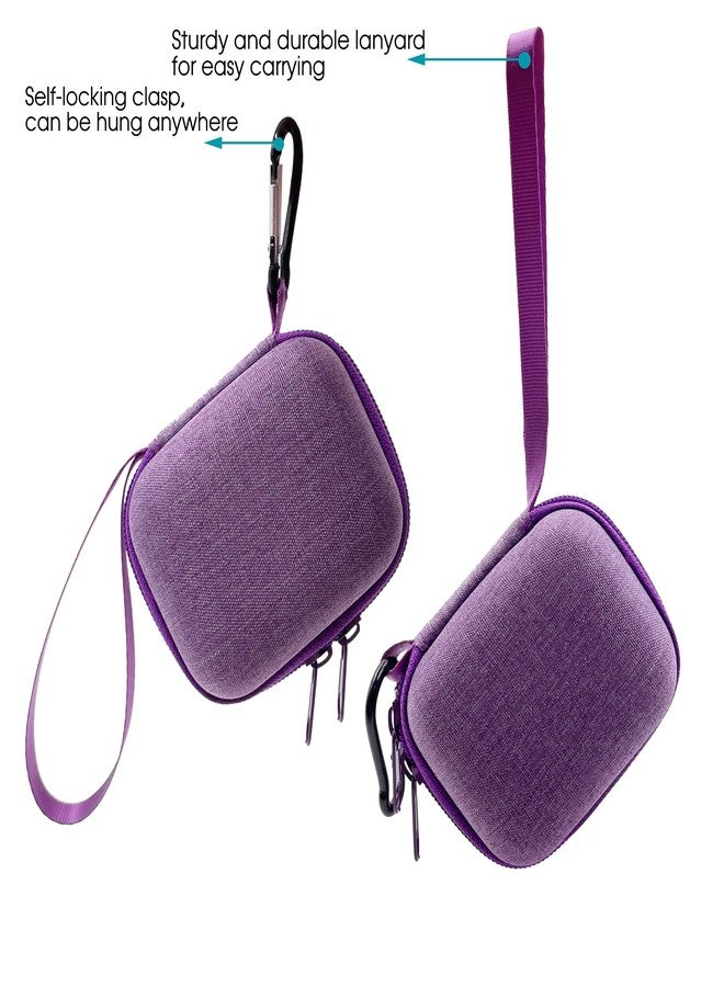 xcivi Hard Carrying EVA Case for Bitzee Interactive Toy Digital Pet with 15 Animals Virtual Electronic Pet, Protective Storage Accessory Compatible with Bitzee 3D Interactive Pets React to Touch (Purple) - Image 4