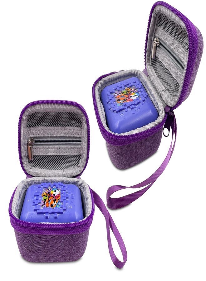 xcivi Hard Carrying EVA Case for Bitzee Interactive Toy Digital Pet with 15 Animals Virtual Electronic Pet, Protective Storage Accessory Compatible with Bitzee 3D Interactive Pets React to Touch (Purple) - Image 2