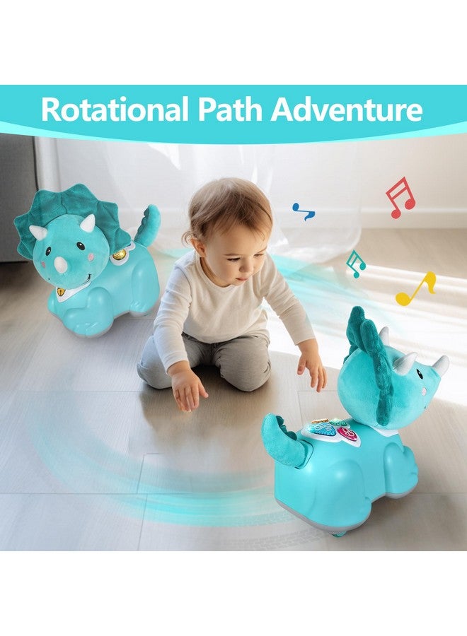 أي ليرن ألعاب الأطفال 612 شهرًا ألعاب الزحف لمدة 69 شهرًا للأولاد الرضع وقت البطن لمدة 1218 شهرًا لعبة الديناصور الموسيقية الخفيفة للأعمار 02 لعبة طفل صغير بعمر 12 سنة واحدة هدية عيد ميلاد أولى - Image 3