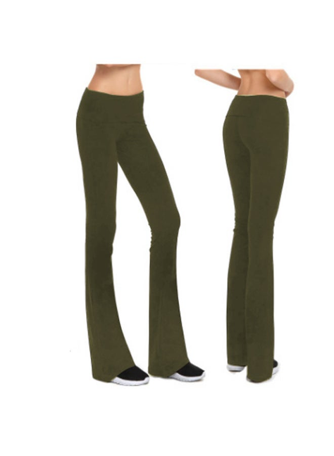 Leisure Sports Yoga Pants Spring And Summer New Yoga Micro-flared Pants High Waist Elastic Abdominal Dance Pants