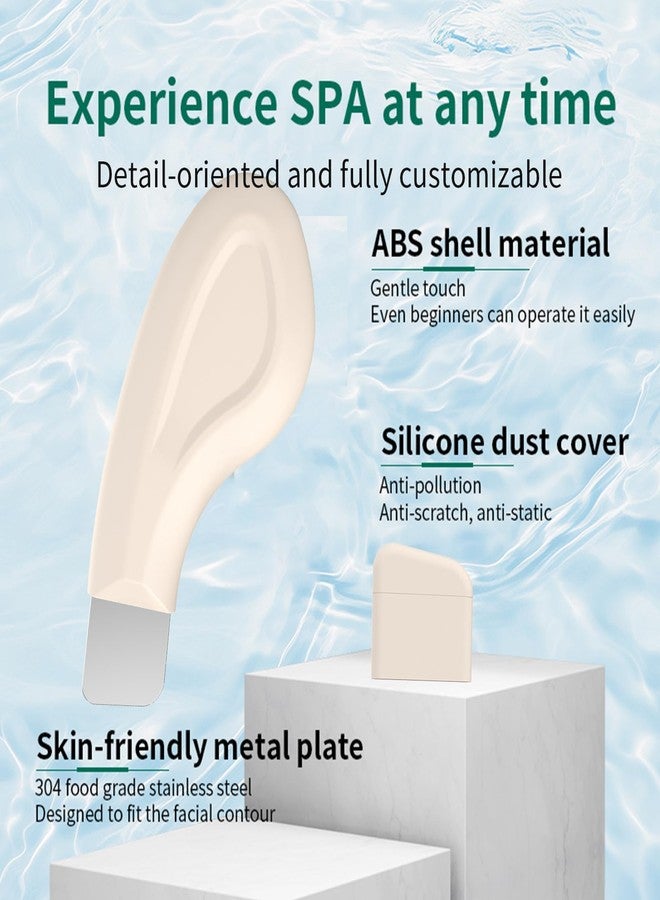 Vangines Face Scrubber Skin Spatula/Face Spatula for Cleansing Blackhead Removal.Professional Stainless Steel Facial Blackhead Remover Skin Spatula.Skin Scrubber for Ehead,Facial and Nose.（Brown） - Image 3