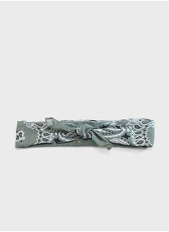 Claires Kids Sage Bandana Headband  - Image 1