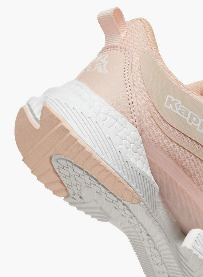 Kappa Girls' Logo Detail Sports Shoes with Hook and Loop Closure - Image 5