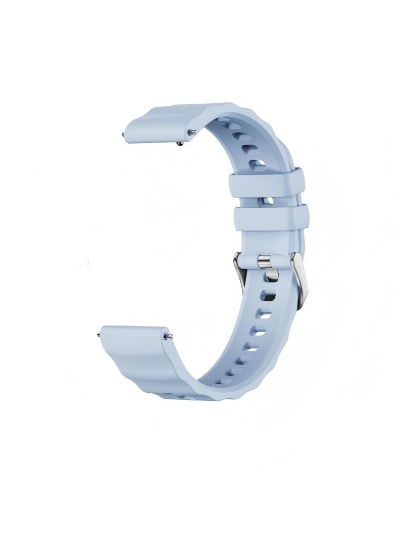 HW Silicone Band Compatible with Huawei Watch GT6/GT5/GT4 41mm, 18mm Classic Silicone Loop Strap, Soft Breathable Wristbands No Gap Wristband Strap - Image 3