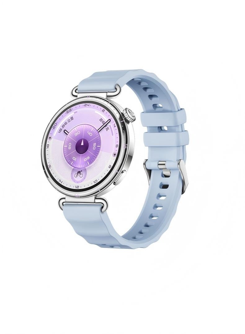 HW Silicone Band Compatible with Huawei Watch GT6/GT5/GT4 41mm, 18mm Classic Silicone Loop Strap, Soft Breathable Wristbands No Gap Wristband Strap - Image 2