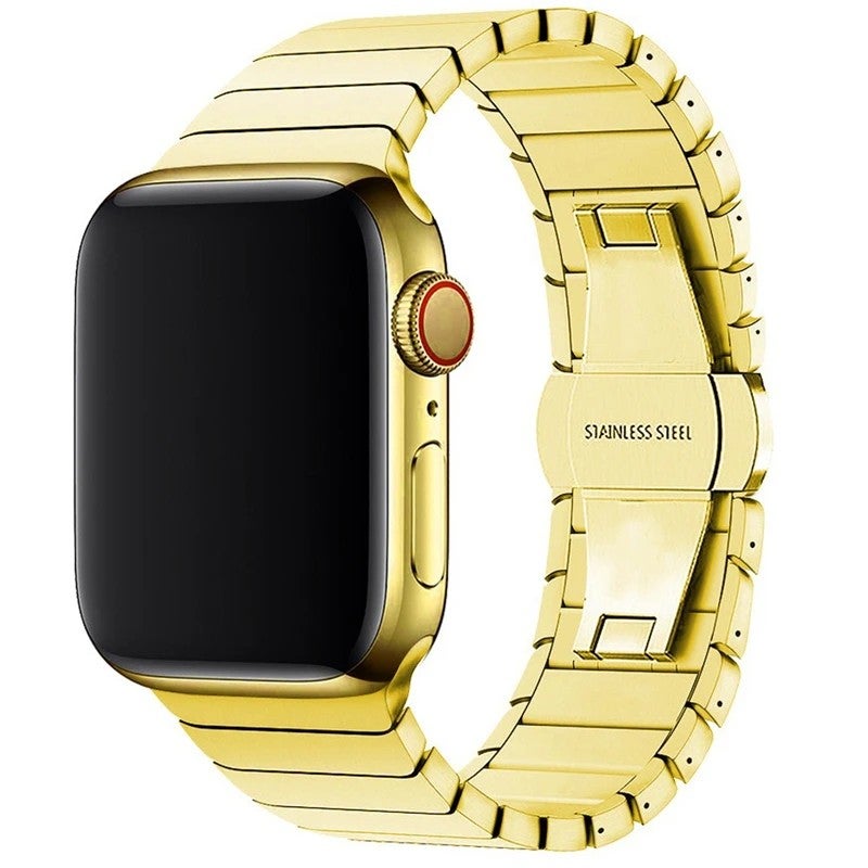 Bluejw Luxury 316L Stainless Steel Replacement Watch Strap with Solid Buckle for Apple Watch – Durable Link Bracelet Band - Image 5