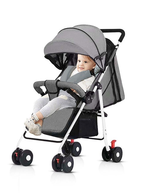 Toddler Travel Stroller Foldable and Lightweight Baby Stroller with Storage Basket