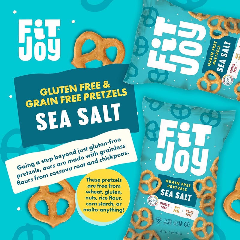 FIT JOY FitJoy Gluten Free Sea Salt Pretzels - 6 Pack - Image 4