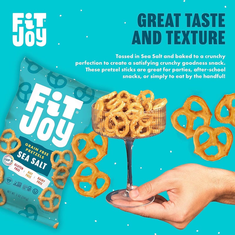 FIT JOY FitJoy Gluten Free Sea Salt Pretzels - 6 Pack - Image 5