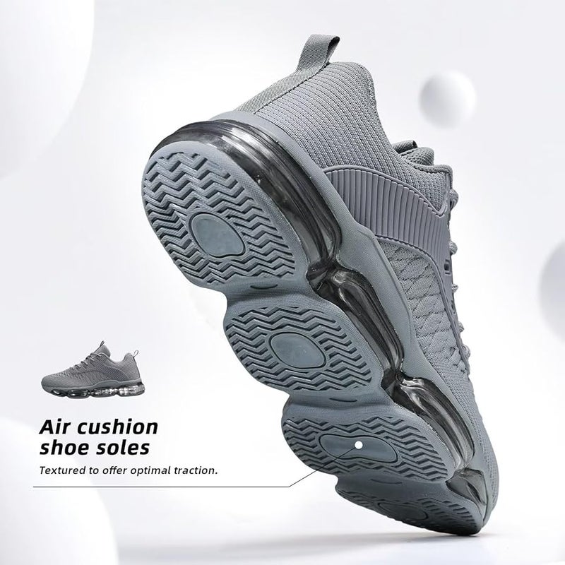 Socviis Mens Running Shoes Air Low Top Comfort Walking Lace Up Sneakers Breathable Fashion Tennis Sport Gym Fitness Cross Trainers - Image 5