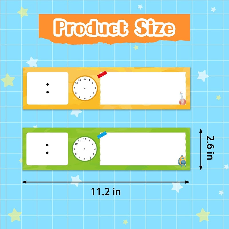 Omlisca 24 Pcs Daily Schedule Cards Schedule Board for Kids Teacher Schedule Chart Daily Plan Classroom Pocket Chart for Office School Homeschool Decorations - Image 4
