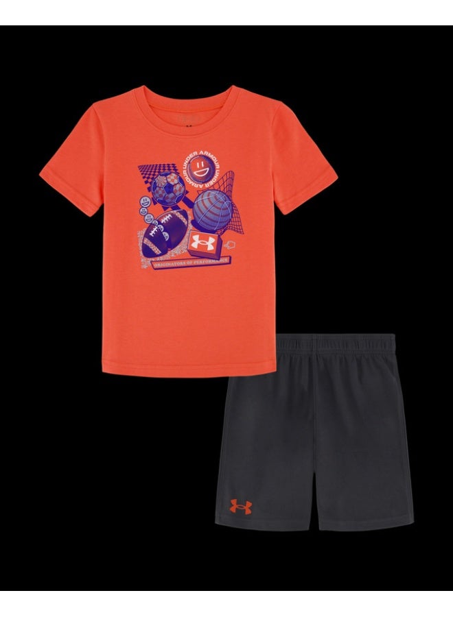 UNDER ARMOUR طقم قصير بأكمام قصيرة متعدد الرياضات من UA - Image 1