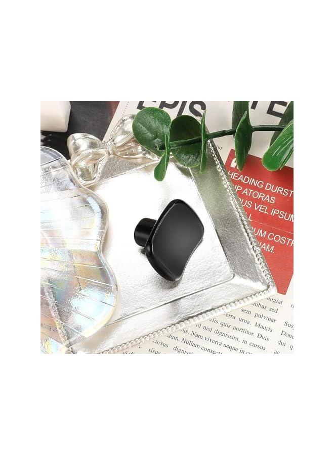 promass Kitchen Cabinet Knobs of Oval,Quality Drawer and Dresser Knob, Handle Pulls for Cabinet Doors, Bathroom Drawers,32mm,10 Pack,Matte Black - Image 4