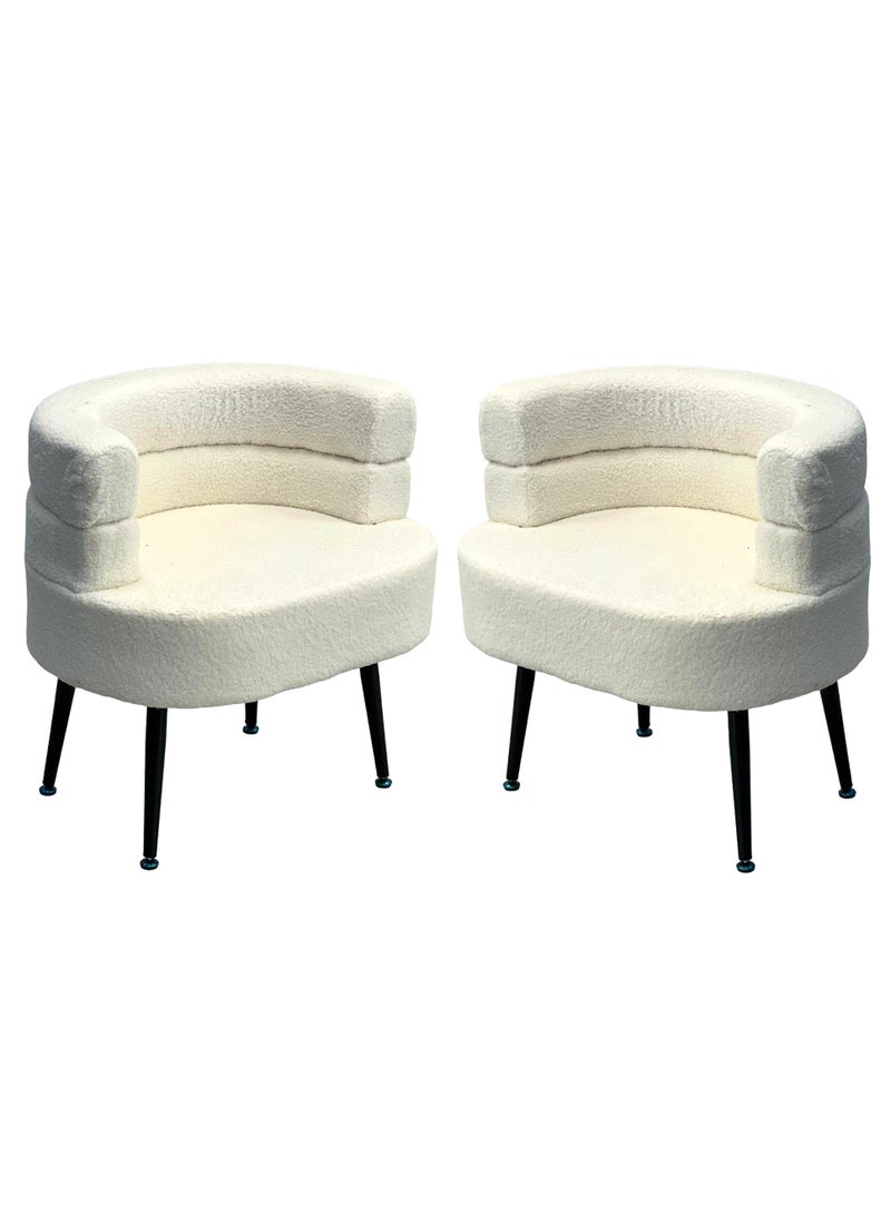 Generic - Set of 2 Pieces Modern Comfortable Living Room Sofa Chair - Image 1