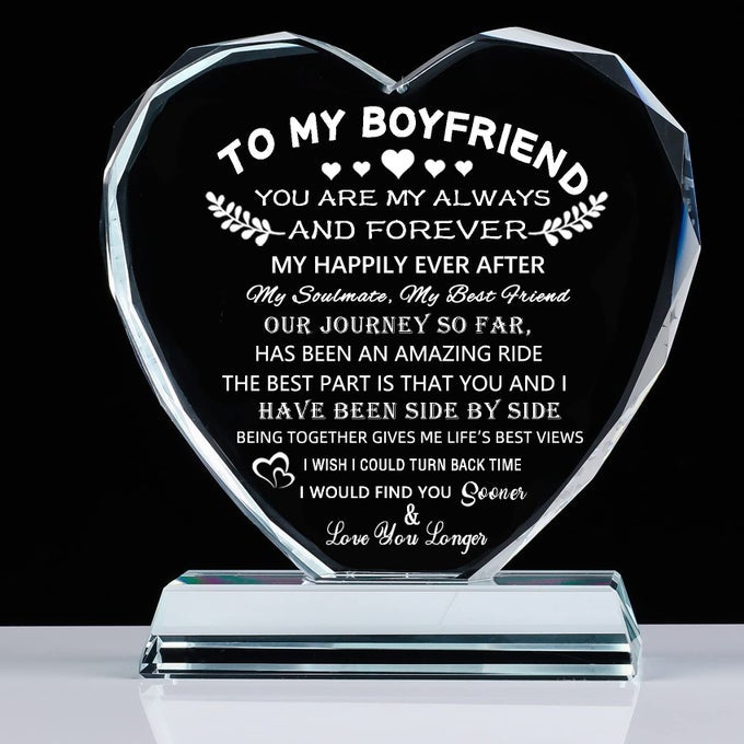 GIFTS FOR BOYFRIEND FROM GIRLFRIEND ROMANTIC I LOVE YOU GIFTS FOR HIM TO MY BOYFRIEND CRYSTAL KEEPSAKES ANNIVERSARY BIRTHDAY CHRISTMAS VALENTINE DAY PRESENTS FOR BOYFRIEND UNIQUE