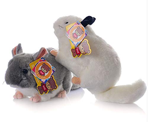 Cute rabbit MSNOR 12 inch Chinchilla Plush Toy Stuffed Animal Toy Plush Animal Doll (Gray) - Image 2