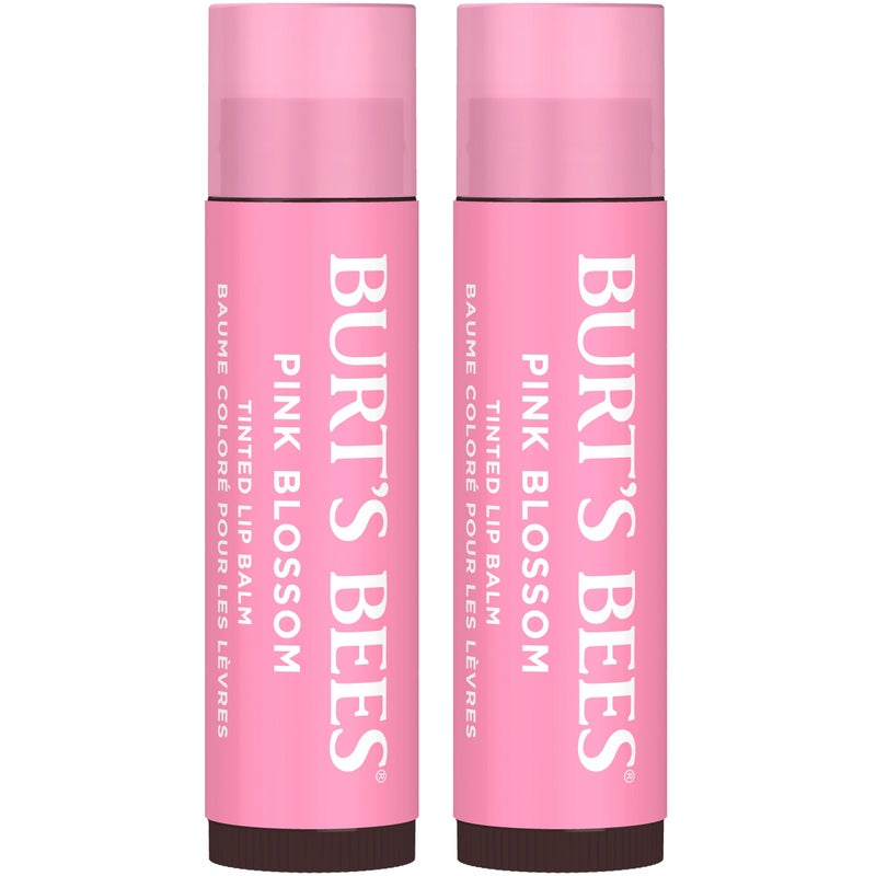 Burt's Bees Burts Bees Tinted Lip Balm Pink Blossom; 8 Hour Moisture; Provides a Hint of Color; Nourishing Shea Butter; 100% Natural Origin; 1 Tube; 0.15 Oz. (Package May Vary) - Image 1