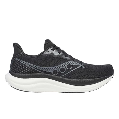 Saucony Men's Triumph 23 Sneaker, Black/White, 9.5 - Image 2