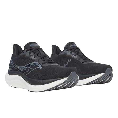 Saucony Men's Triumph 23 Sneaker, Black/White, 9.5 - Image 3