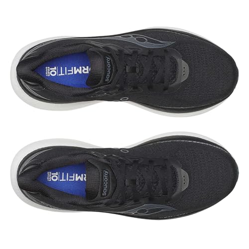 Saucony Men's Triumph 23 Sneaker, Black/White, 9.5 - Image 5