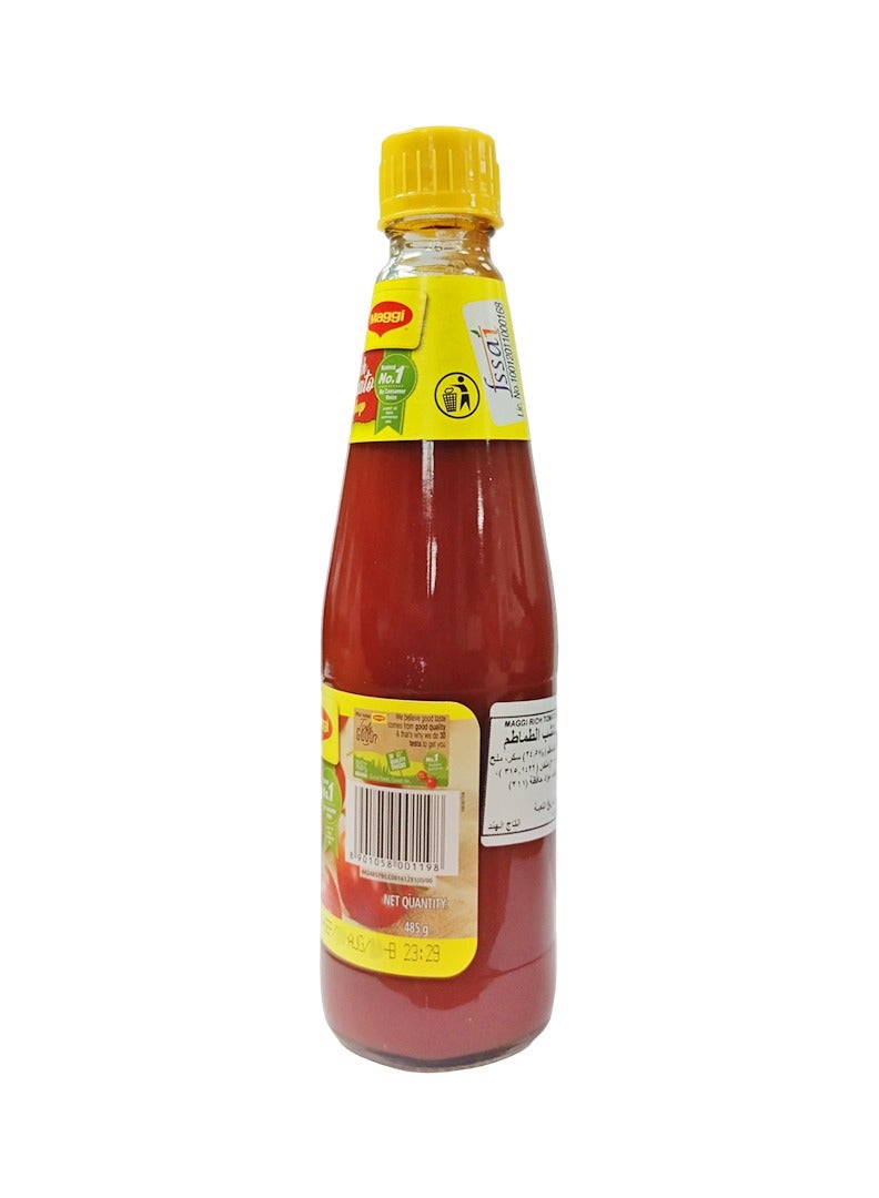 Maggi Rich Tomato Ketchup No Onion No Garlic Sauce 485g - Image 2