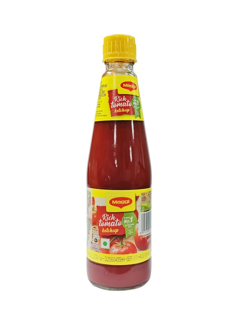 Maggi Rich Tomato Ketchup No Onion No Garlic Sauce 485g - Image 1