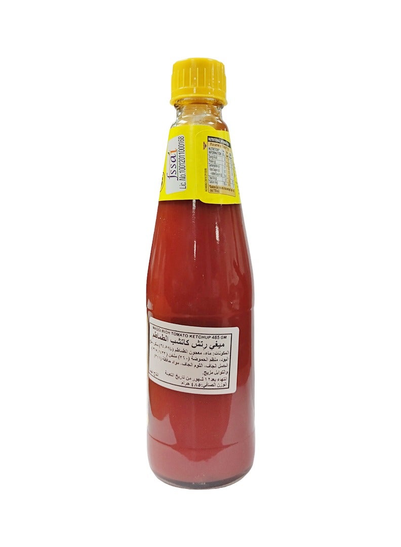 Maggi Rich Tomato Ketchup No Onion No Garlic Sauce 485g - Image 3