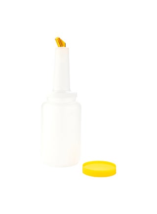 2.5 qt Plastic Quick Pour Storage Container Bottle - with Yellow Spout and Lid - Bar Storage Bottle - 5" x 5" x 15" - 1ct Box - Bar Lux - pzsku/Z0D8B0597A1A0100A1765Z/45/1748264559/59401367-b44f-43e8-93f4-165f097328bb
