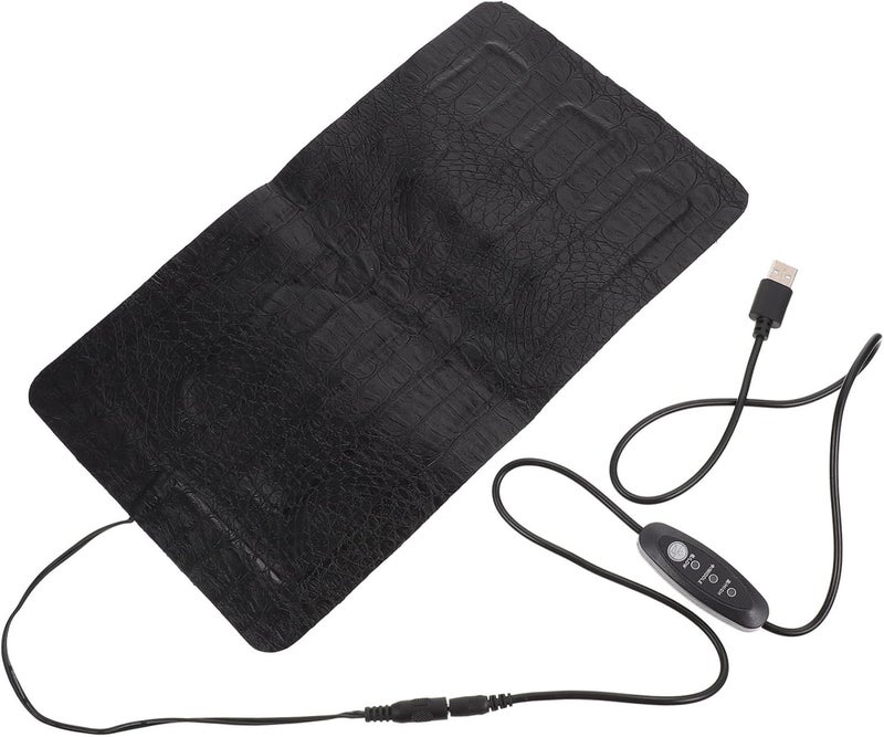 TOYANDONA 1Pc Temperature Reptile Heating Pad Electric Heated Mat for Small Pets Scratching Bite Portable Design for Turtles Lizards and Snakes - Image 1