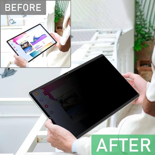 FILMEXT Magnetic Privacy Screen for Samsung Galaxy Tab S10 Plus 2024/Tab S9 FE+/Tab S9 Plus 2023/Tab S8+/Tab S7 FE/Tab S7 Plus 2020 12.4 inch,Anti Spy Anti Glare Anti Blue Light Screen Filter-Matte - Image 4