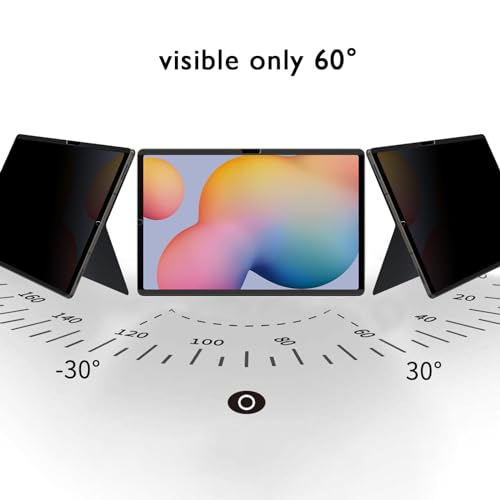 FILMEXT Magnetic Privacy Screen for Samsung Galaxy Tab S10 Plus 2024/Tab S9 FE+/Tab S9 Plus 2023/Tab S8+/Tab S7 FE/Tab S7 Plus 2020 12.4 inch,Anti Spy Anti Glare Anti Blue Light Screen Filter-Matte - Image 3