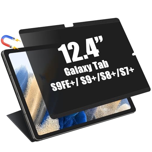 FILMEXT Magnetic Privacy Screen for Samsung Galaxy Tab S10 Plus 2024/Tab S9 FE+/Tab S9 Plus 2023/Tab S8+/Tab S7 FE/Tab S7 Plus 2020 12.4 inch,Anti Spy Anti Glare Anti Blue Light Screen Filter-Matte - Image 1