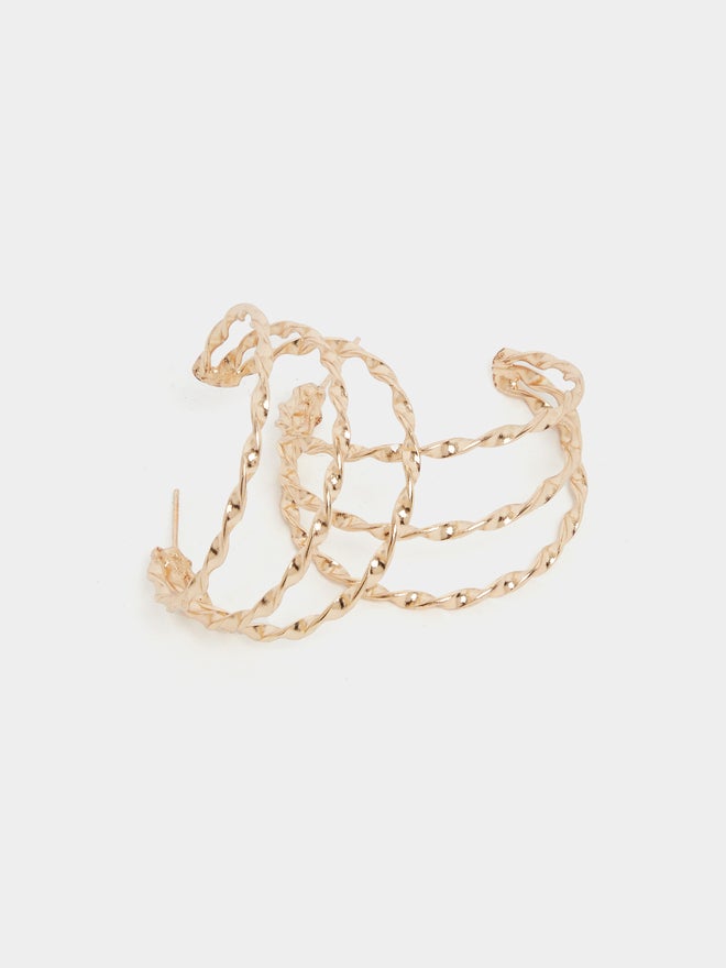 Styli Styli Triple Hoop Earrings  - Image 4