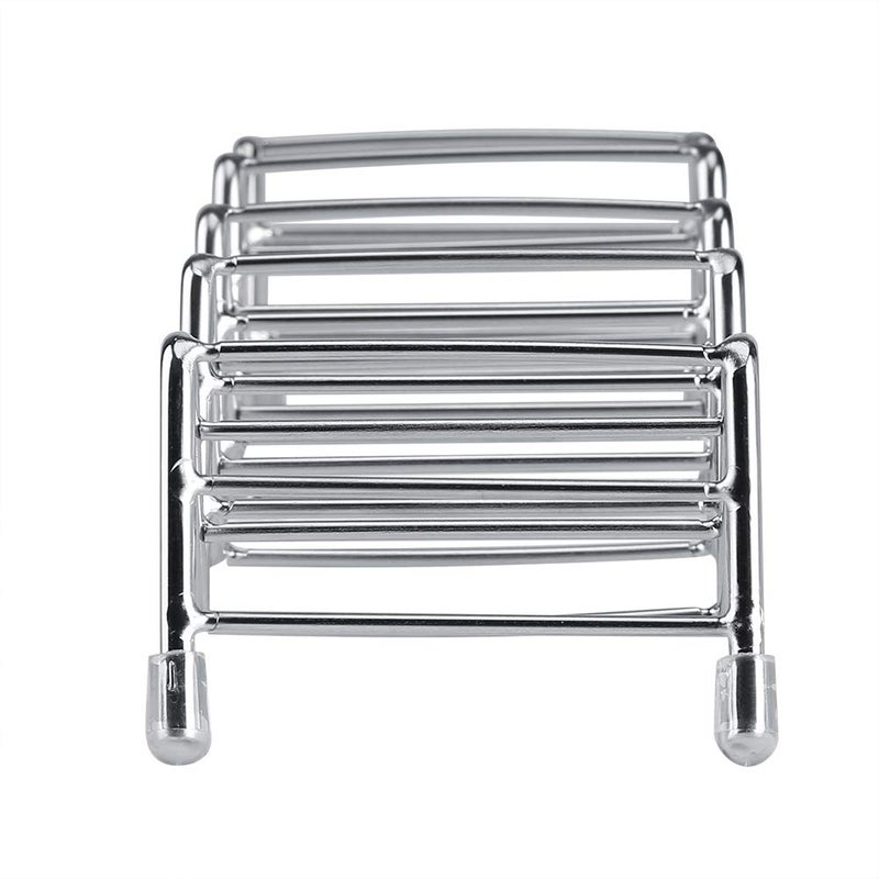 Stainless Steel Wave Shape Taco Holder 4 5 Grids Stand Keeps Tacos Upright Easy Clean - Image 4