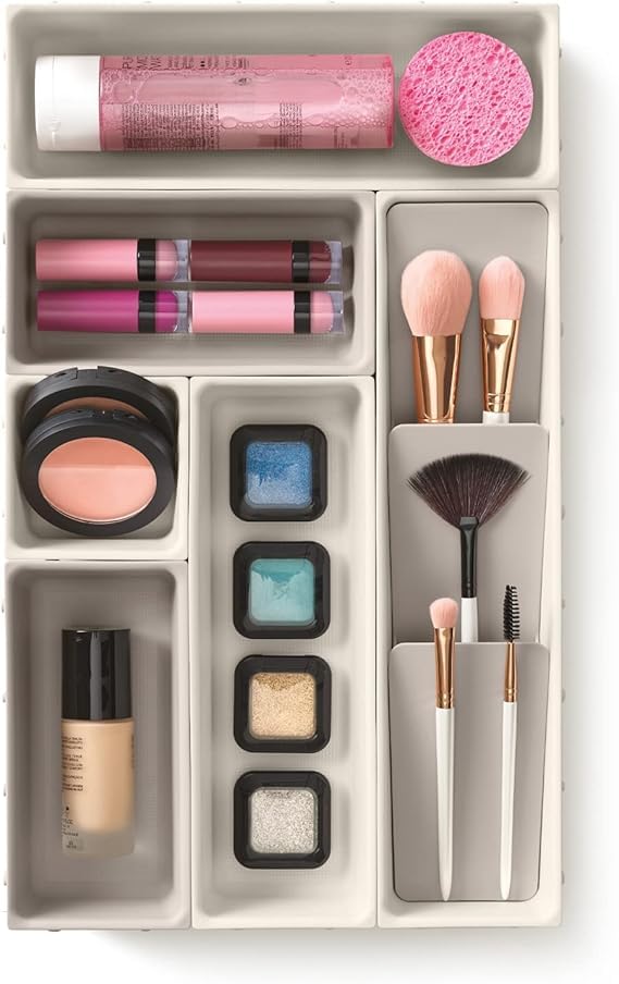 SHOPECOM مجموعة تنظيم الأدراج الجمالية المكونة من 7 قطع من شوبكوم - Image 2