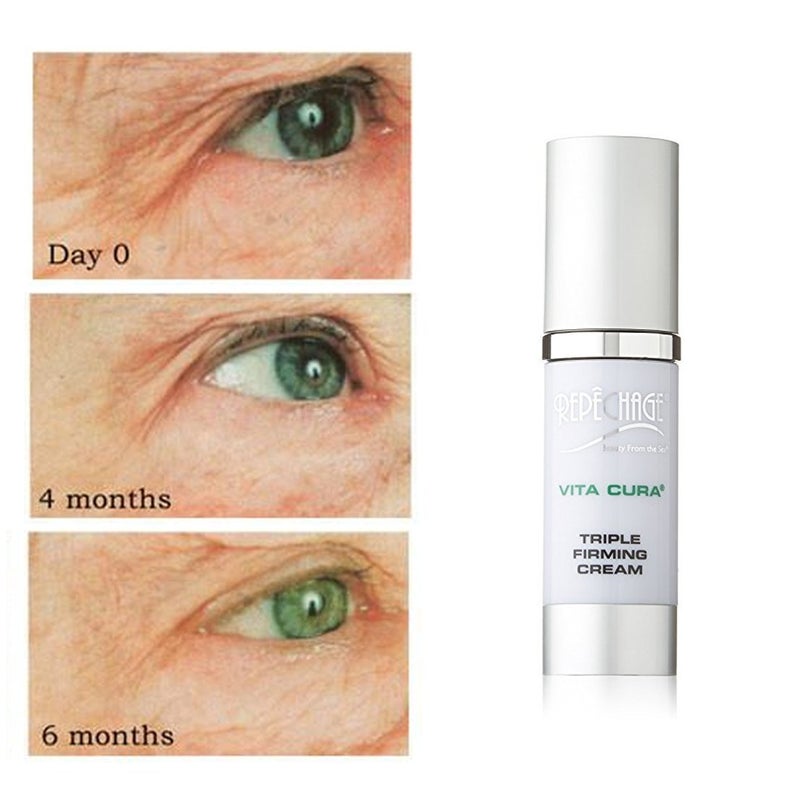 Repechage Firming Cream for Anti Aging Fine Lines Wrinkle Skin Vita Cura Firmer Cream for Smoother Younger Looking Skin Apply Throat Area Use Twice Daily 30ml - Image 3