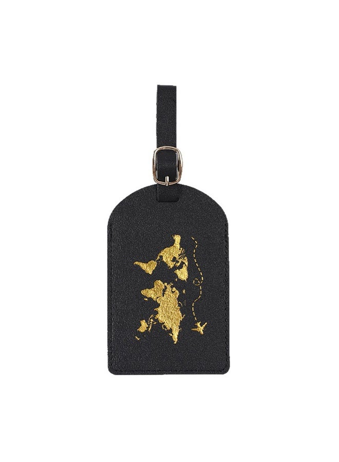 PU Leather Passport Holder with Foil-Stamped Design and Luggage Tag Set - Image 3