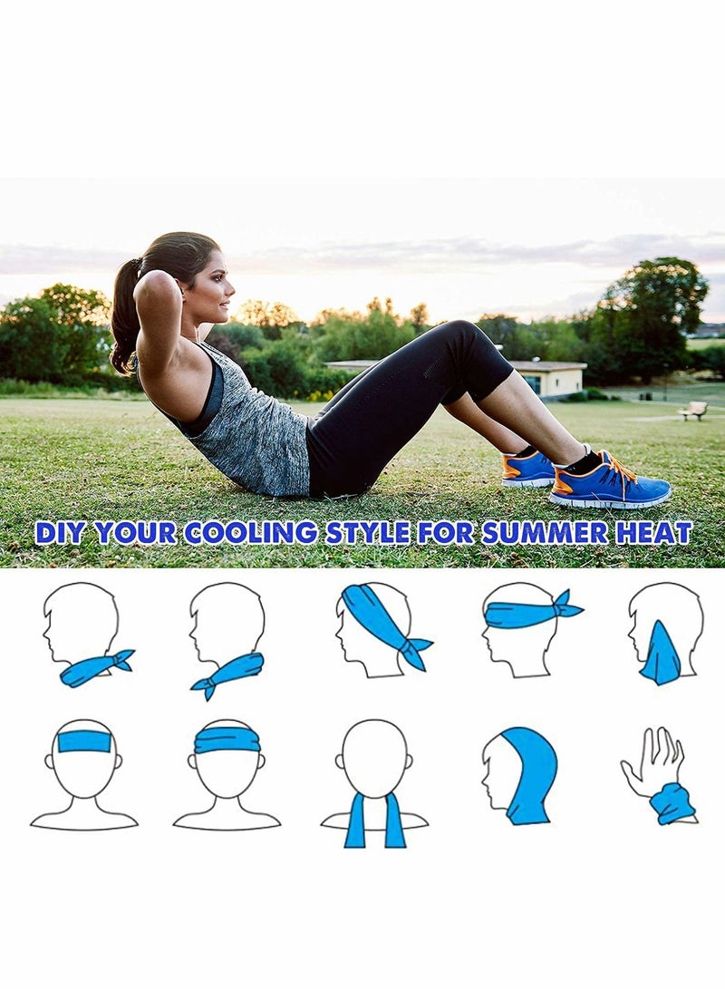 Excefore 4 Pack Cooling Towel Workout - Image 5