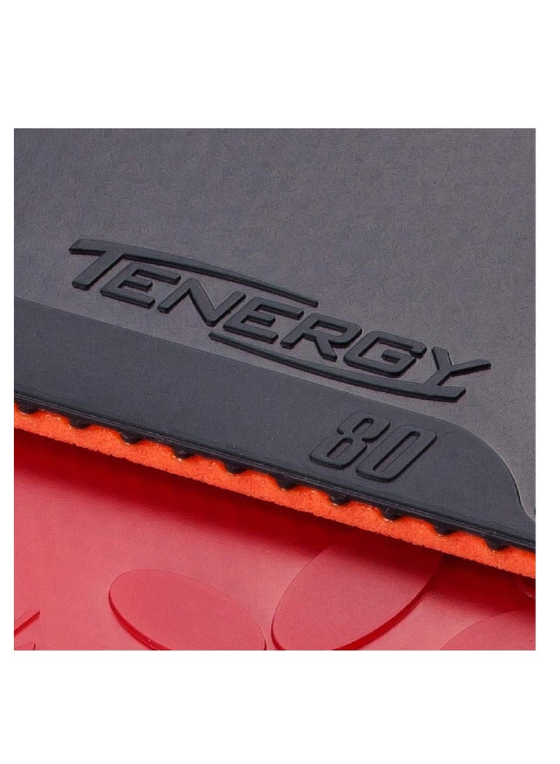 BUTTERFLY Butterfly Tenergy 80 Table Tennis Rubber Inverted Professional Butterfly Table Tennis Rubber Red (2.1mm) 4906901146686  - Image 2