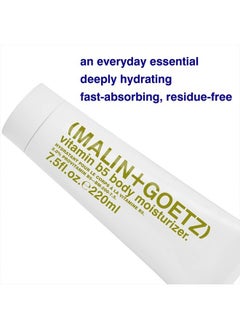 MALIN + GOETZ Vitamin B5 Body Moisturizer- hydrating body moisturizer for men and women, soothing hydrating natural ingredient lotion for all skin types. cruelty-free,vegan 7.5 Fl Oz  - Image 2