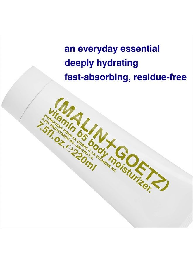 MALIN + GOETZ Vitamin B5 Body Moisturizer- hydrating body moisturizer for men and women, soothing hydrating natural ingredient lotion for all skin types. cruelty-free,vegan 7.5 Fl Oz - Image 2