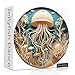 PPuzzling Ocean Jellyfish Puzzles for Adults 1000 Pieces Impossible Deep Blue Sea Fish Jigsaw Puzzles Round Jellyfish Paper Art Challenging Puzzle as Wall Decor - Image 2