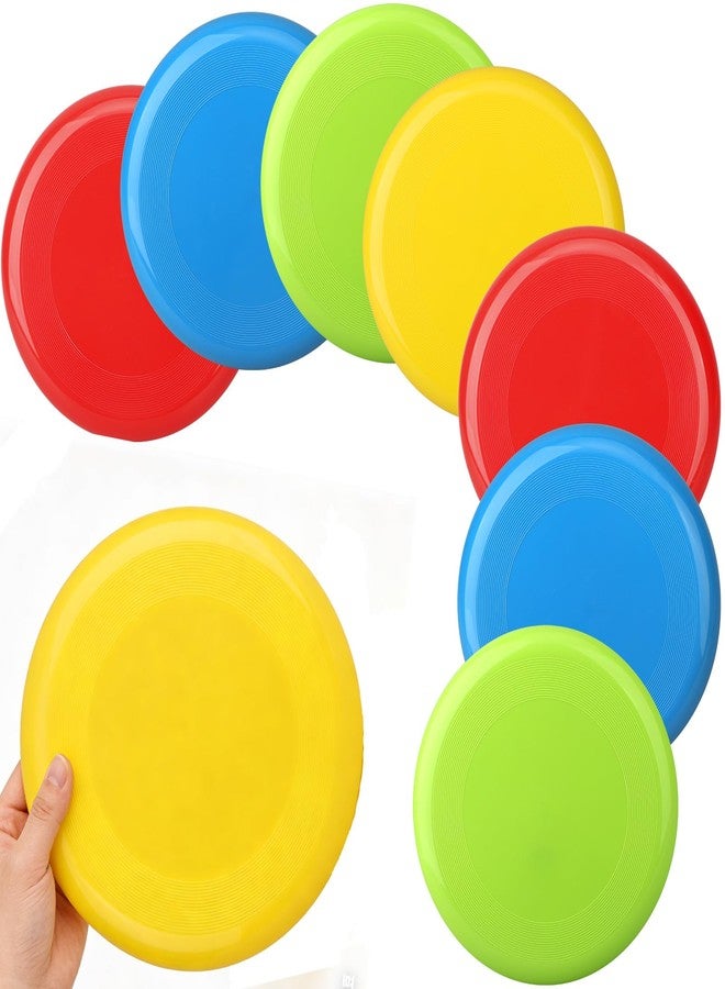 Amarlozn Jumbo 8" Flying Disc Toys for Kids Adults, 8 Pack Flying Sport Yard Ring Toy for Outdoor Beach Accessories Backyard Lawn Park, Toss and Catch Game Sports Toy for Boys Girls - Image 1
