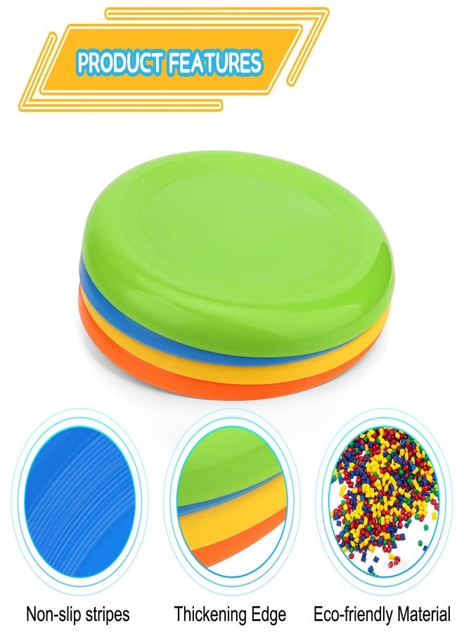 Amarlozn Jumbo 8" Flying Disc Toys for Kids Adults, 8 Pack Flying Sport Yard Ring Toy for Outdoor Beach Accessories Backyard Lawn Park, Toss and Catch Game Sports Toy for Boys Girls - Image 2