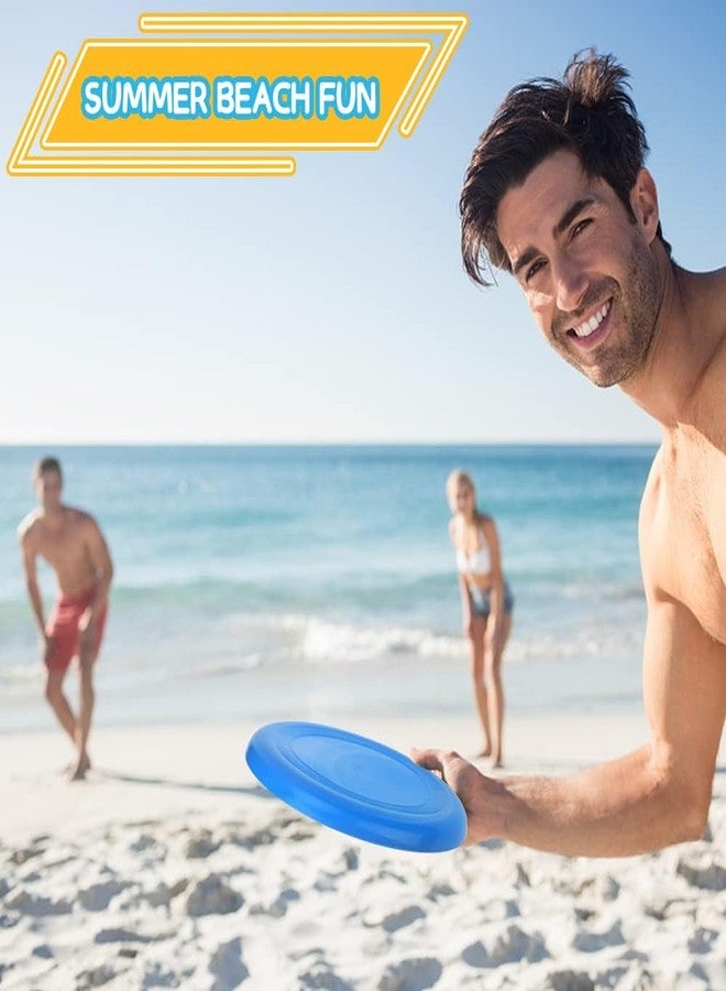Amarlozn Jumbo 8" Flying Disc Toys for Kids Adults, 8 Pack Flying Sport Yard Ring Toy for Outdoor Beach Accessories Backyard Lawn Park, Toss and Catch Game Sports Toy for Boys Girls - Image 3