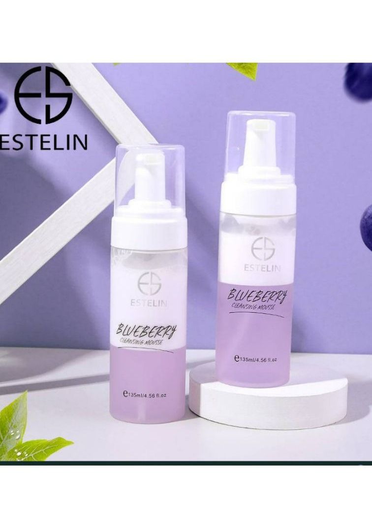 إستيلين مقشر لإزالة المكياج ومبيض ومنظف رغوي بالتوت الأزرق 135 مل - Image 3
